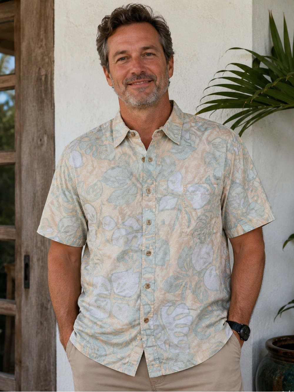 Cooke Street Honolulu Shirt XL Tropical Hawaiian Floral 100% Cotton Aloha